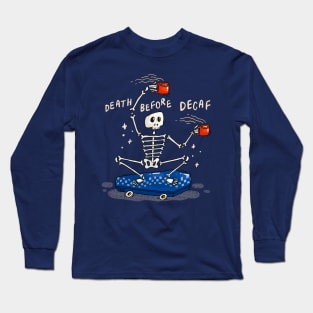 Coffee Skeleton Long Sleeve T-Shirt